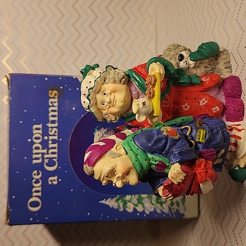 Vintage Festive Once Upon A Christmas Figurine